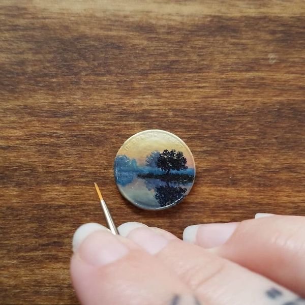Tiny Coin Paintings (34 pics)