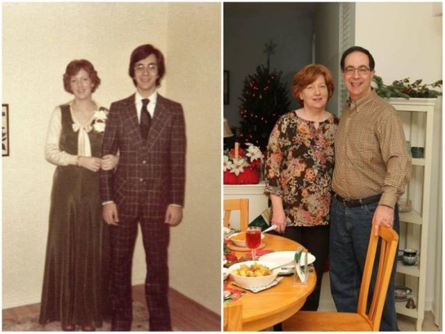 Families Recreate Their Old Photos (19 pics)