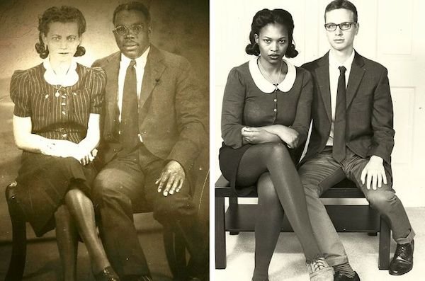 People Recreate Their Old Family Photos (22 pics)