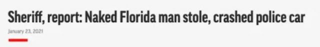 'Florida Man' Headlines (36 pics)