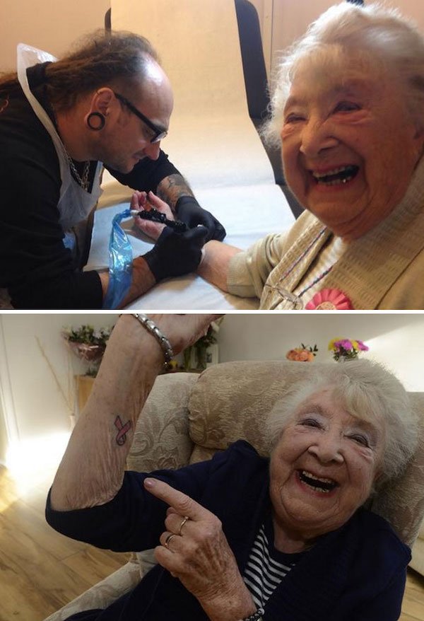 Old People With Great Tattoos (30 pics)
