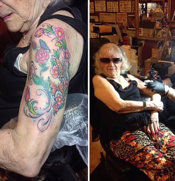 Old People With Great Tattoos (30 pics)