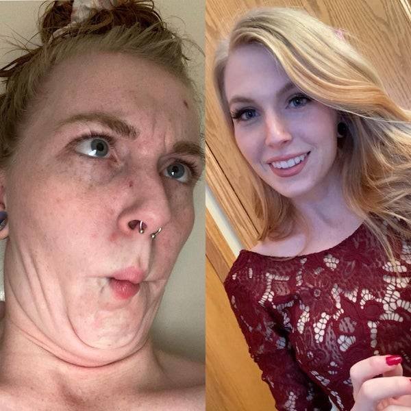 Funny Selfies VS Pretty Ones (18 pics)