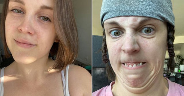 Funny Selfies VS Pretty Ones (18 pics)