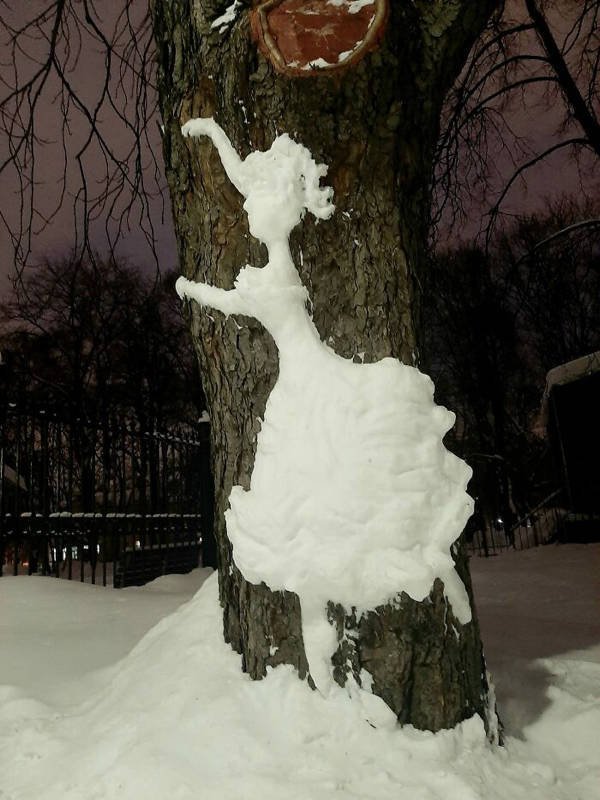 Snow Sculptures On Trees (20 pics)