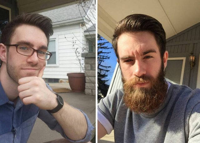 With And Without Beard (29 pics)