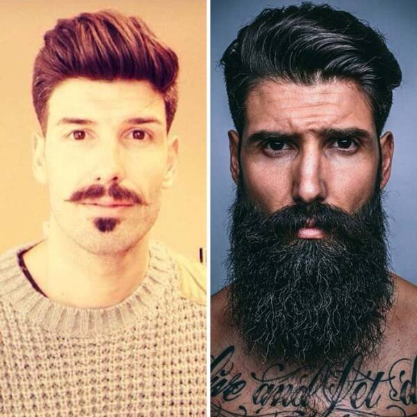 With And Without Beard (29 pics)