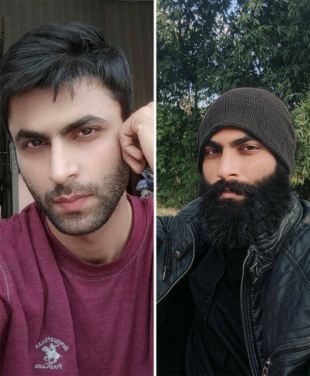 With And Without Beard (29 pics)