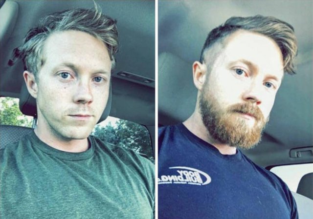 With And Without Beard (29 pics)