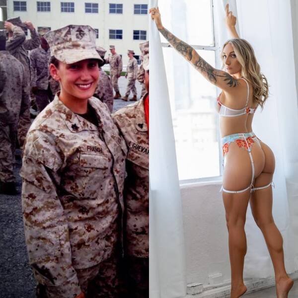 Girls With And Without Uniform (74 pics)