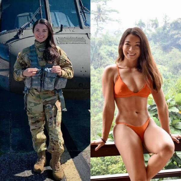 Girls With And Without Uniform (74 pics)