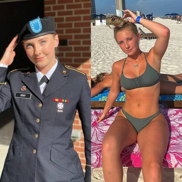 Girls With And Without Uniform (74 pics)