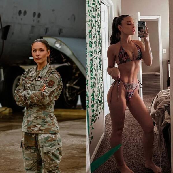 Girls With And Without Uniform (74 pics)