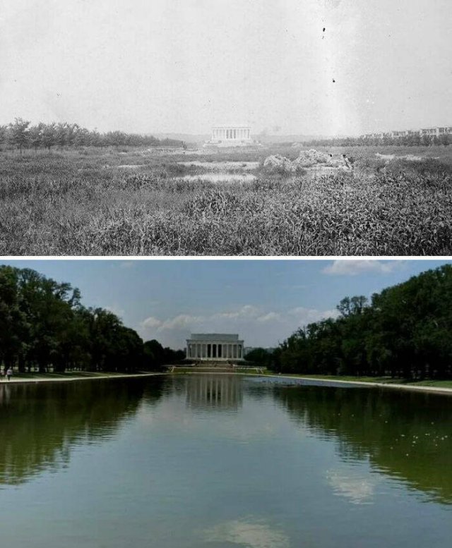 Interesting Places In Past And Now (32 pics)