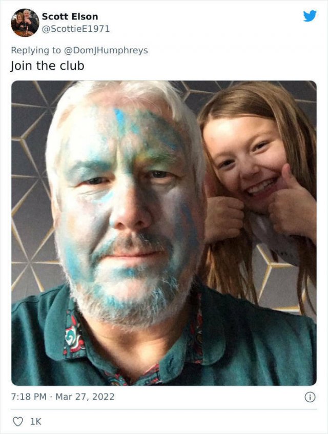 Daughters Decorate Their Dads (30 pics)