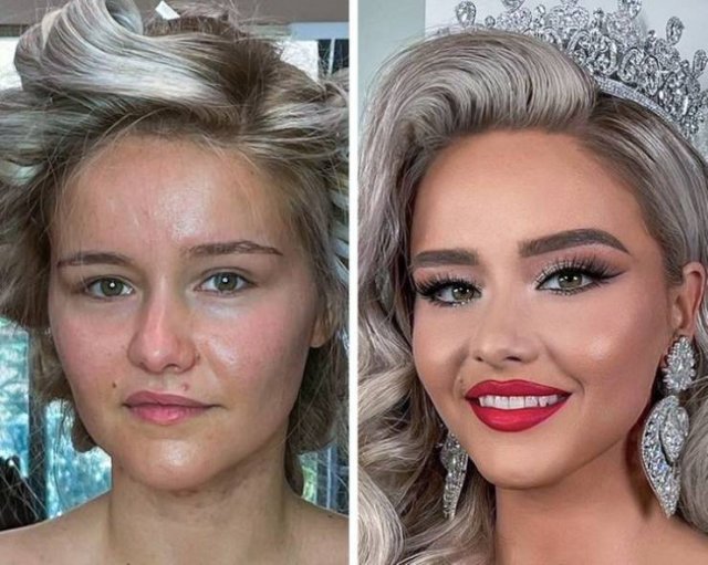 With And Without Makeup (20 pics)