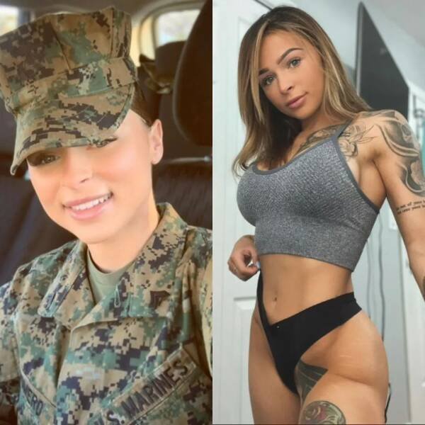 Girls With And Without Uniform (37 pics)