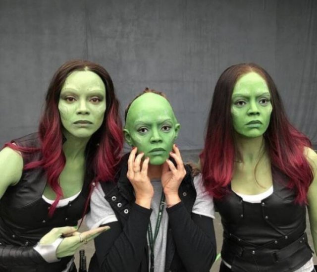 ''Marvel'' Actors And Actresses With Their Stunt Doubles (22 pics)