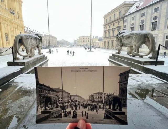 Interesting Places Then And Now (20 pics)