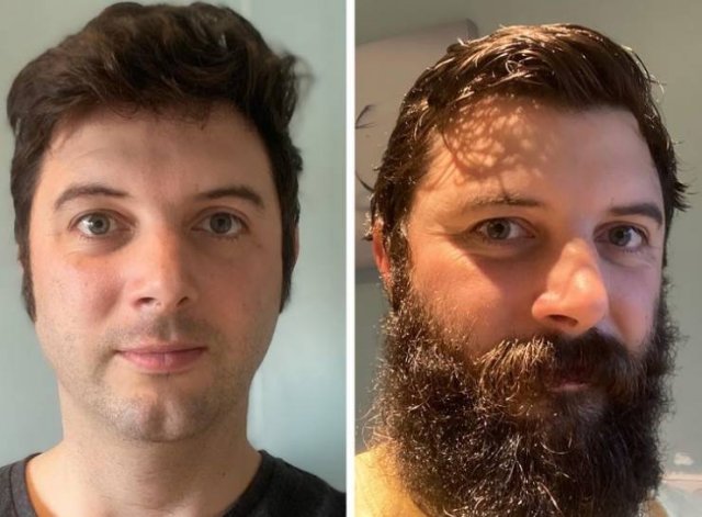 With And Without Beard (18 pics)