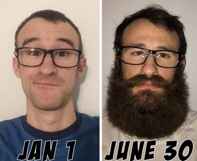 With And Without Beard (18 pics)