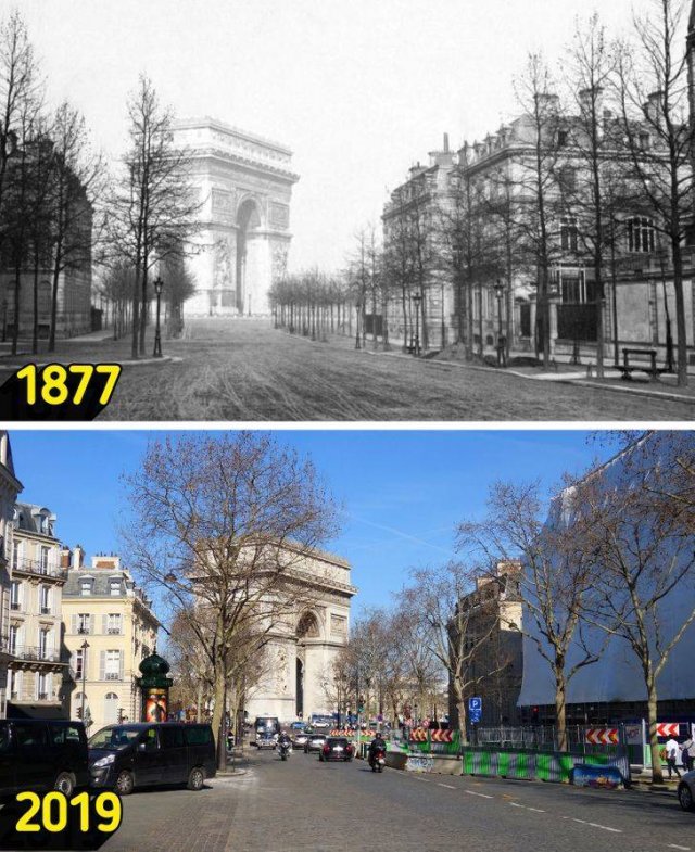 Famous Places In The Past And Now (20 pics)
