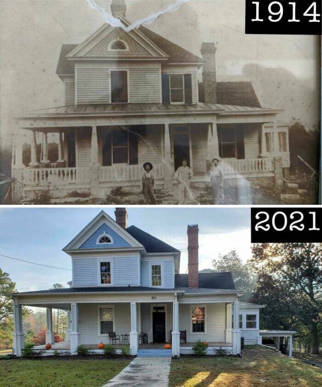 Old Places Then And Now (26 pics)