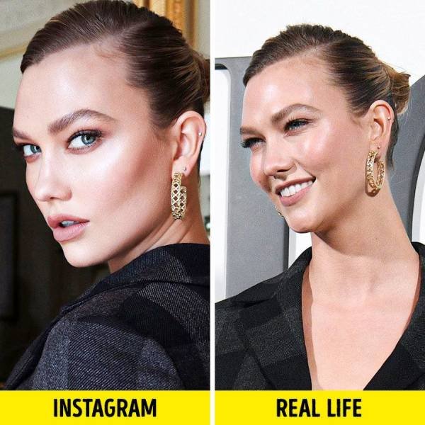 Celebrities In ''Instagram'' And In Real Life (19 pics)