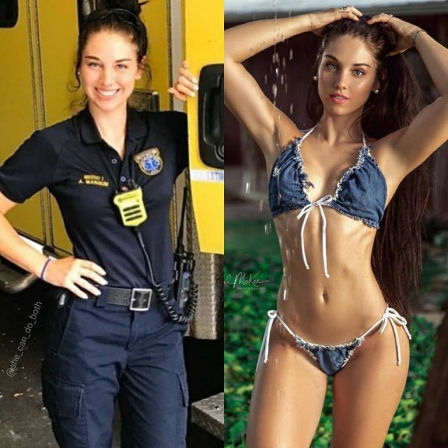 Girls With And Without Uniform (47 pics)