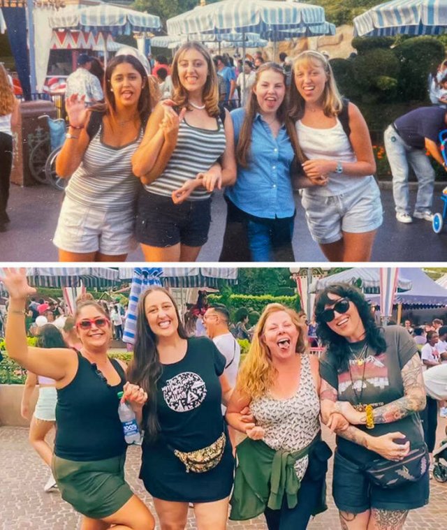 People Recreating Old Family Photos (14 pics)