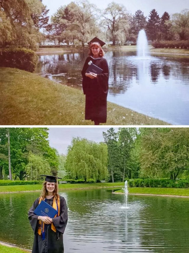 People Recreating Old Family Photos (14 pics)