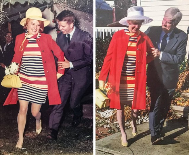 People Recreating Old Family Photos (14 pics)
