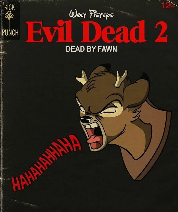 Cartoons Characters In Horror Movies (35 pics)
