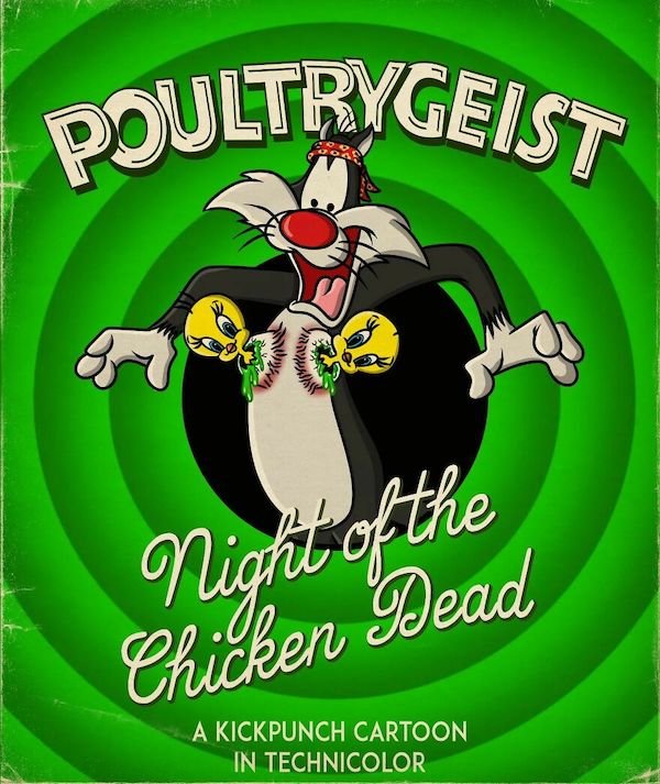 Cartoons Characters In Horror Movies (35 pics)