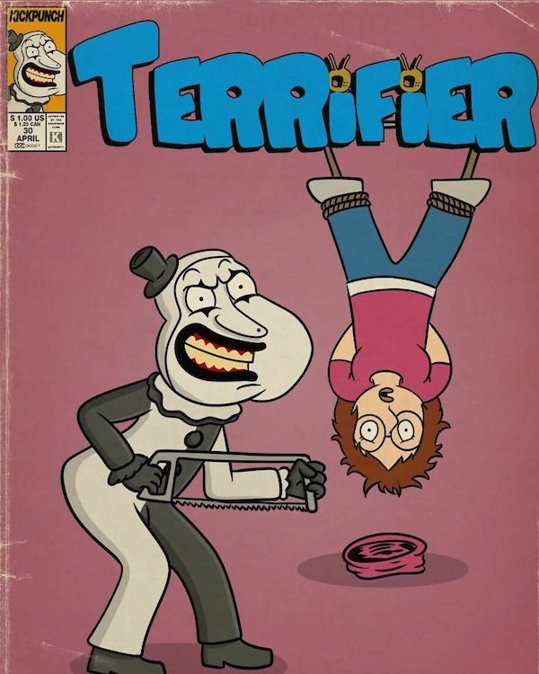 Cartoons Characters In Horror Movies (35 pics)