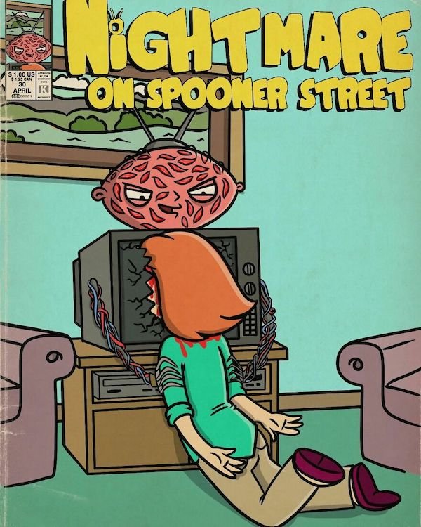 Cartoons Characters In Horror Movies (35 pics)