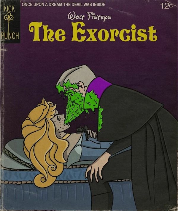 Cartoons Characters In Horror Movies (35 pics)