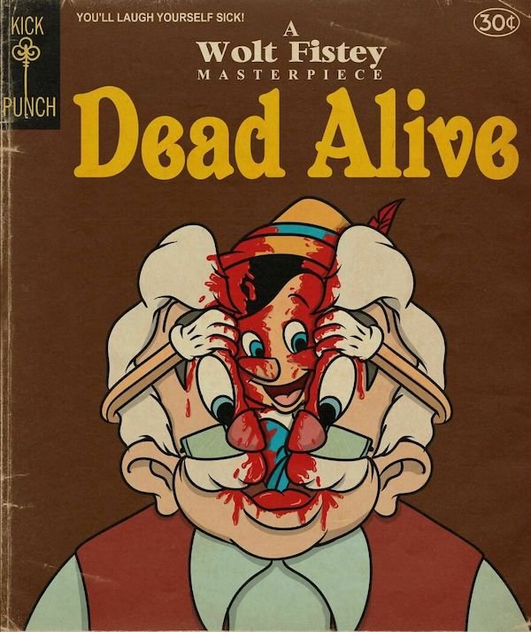 Cartoons Characters In Horror Movies (35 pics)