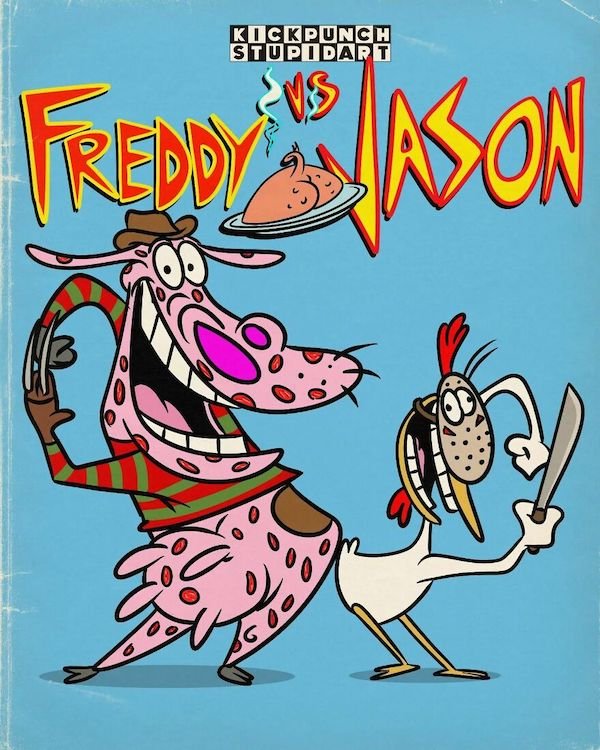 Cartoons Characters In Horror Movies (35 pics)