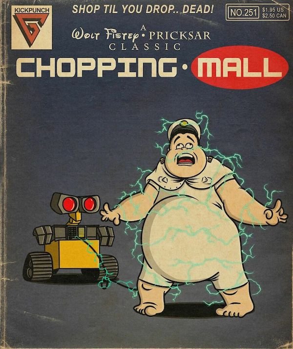 Cartoons Characters In Horror Movies (35 pics)