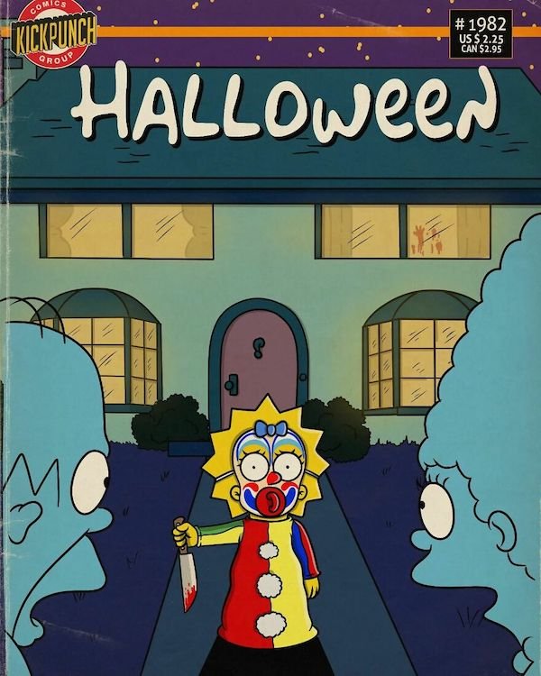 Cartoons Characters In Horror Movies (35 pics)