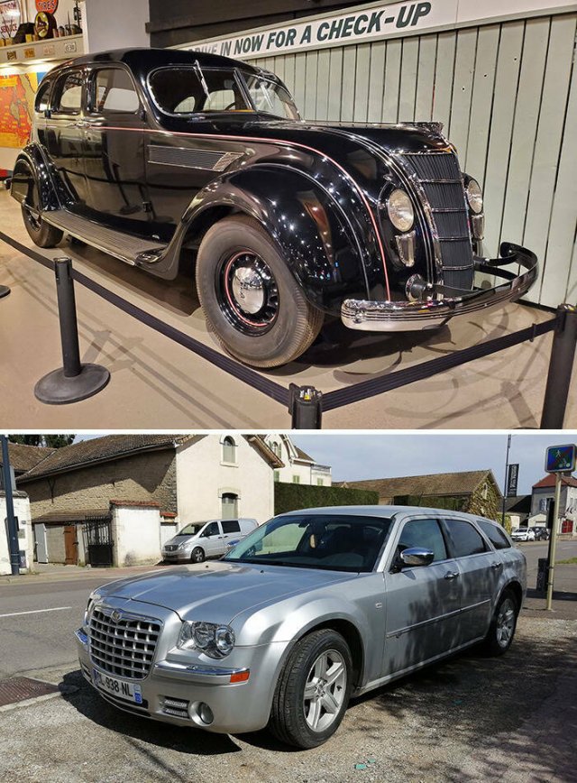 Car Models: Old Against Modern Versions (25 pics)