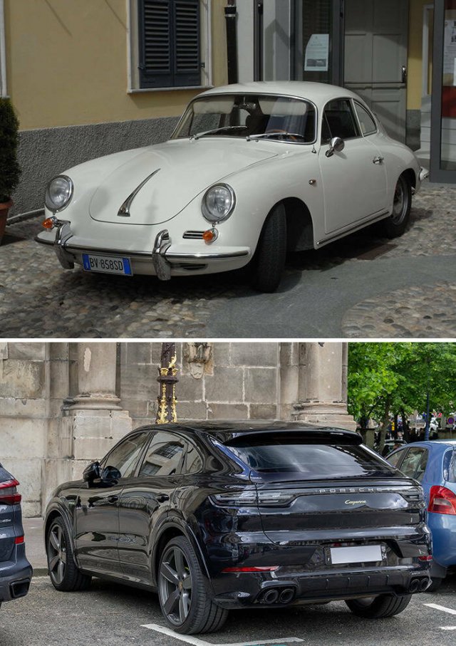 Car Models: Old Against Modern Versions (25 pics)