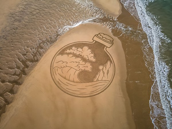 Amazing Drawings On The Beach (31 pics)