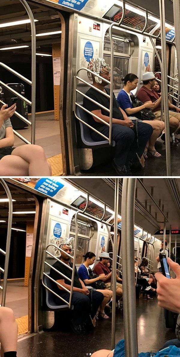 Strange And Funny People In The Subway (40 pics)