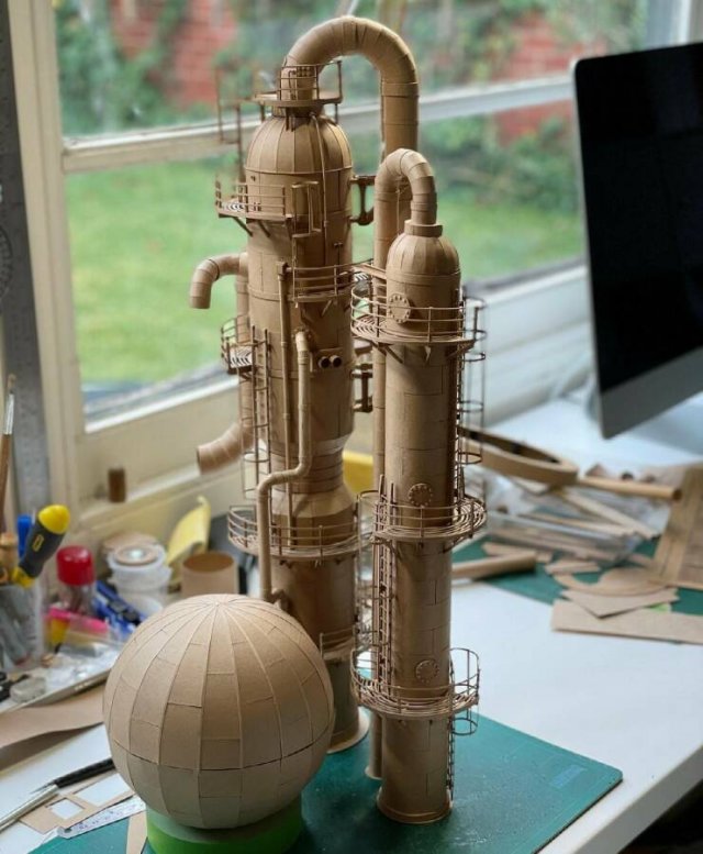Cool Cardboard Sculptures (25 pics)