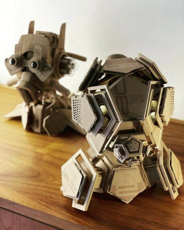 Cool Cardboard Sculptures (25 pics)