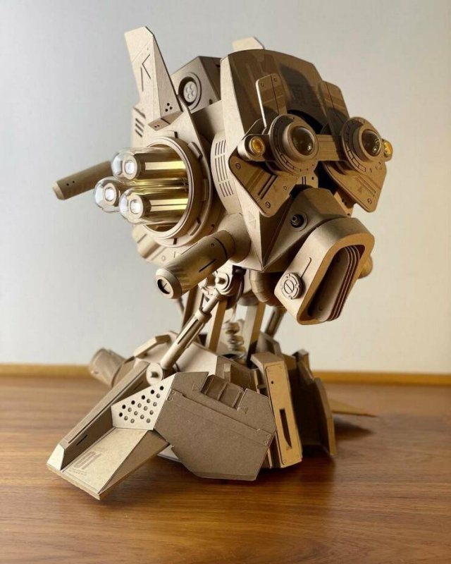 Cool Cardboard Sculptures (25 pics)