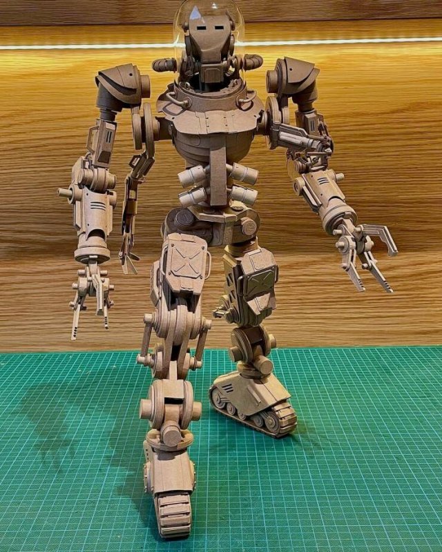 Cool Cardboard Sculptures (25 pics)