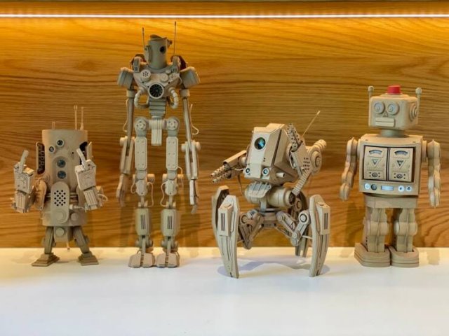 Cool Cardboard Sculptures (25 pics)